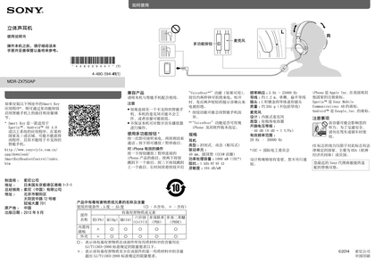 sony 索尼MDR-ZX750AP